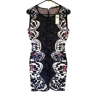 NWT BCBG MAXAZRIA Black Audrie Sleeveless Bodycon Dress Women’s Small $298 NEW